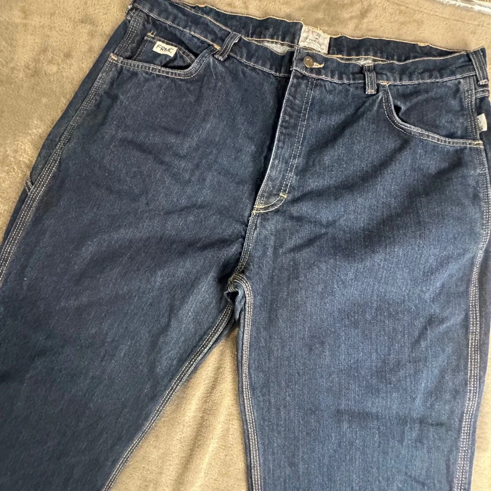 Tyndale FRMC Flame Resistant Carpenter Jeans Mens W42 L30 Workwear Dark Wash